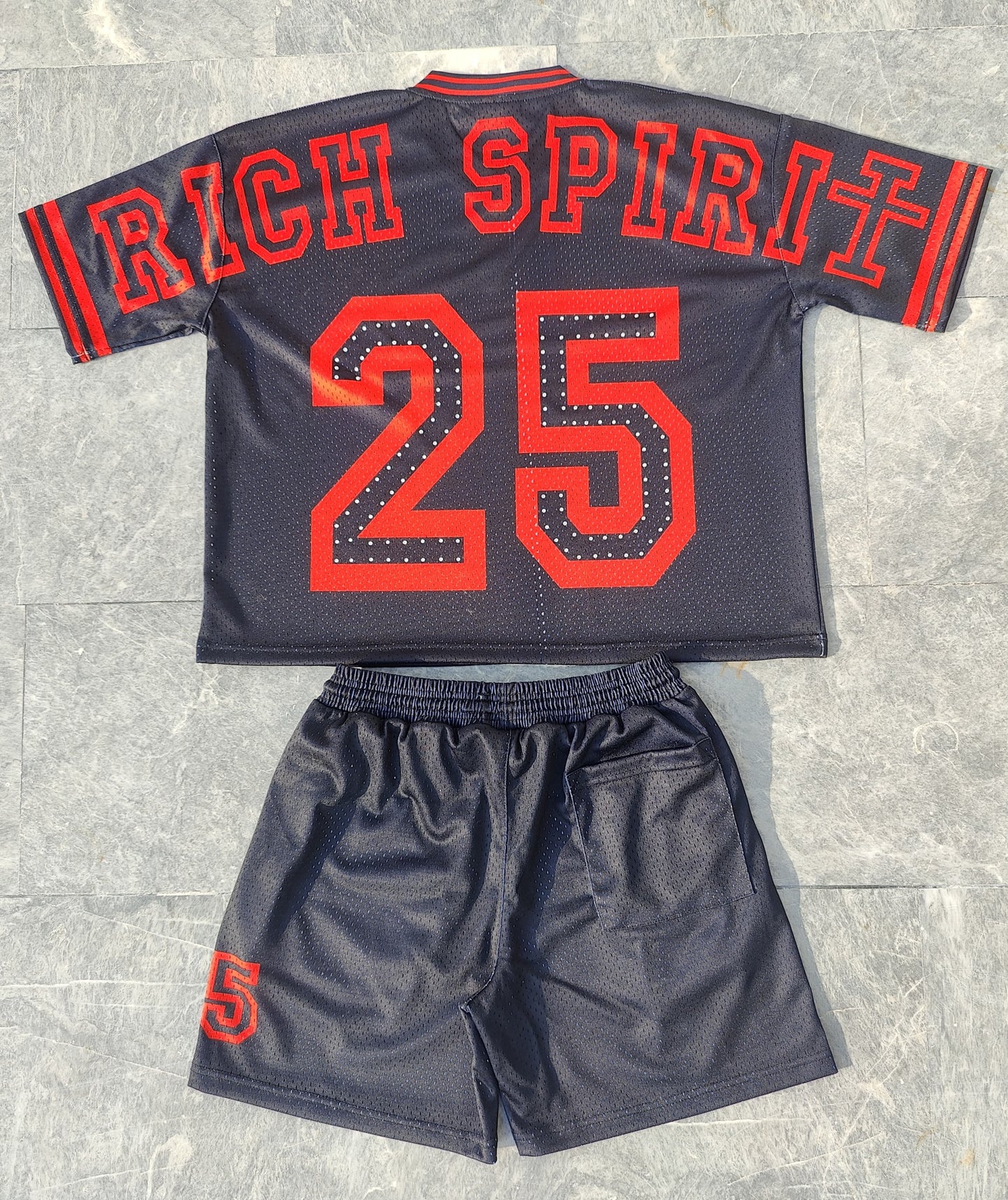 “SAINTS & SINNERS” RED & BLACK JERSEY SET