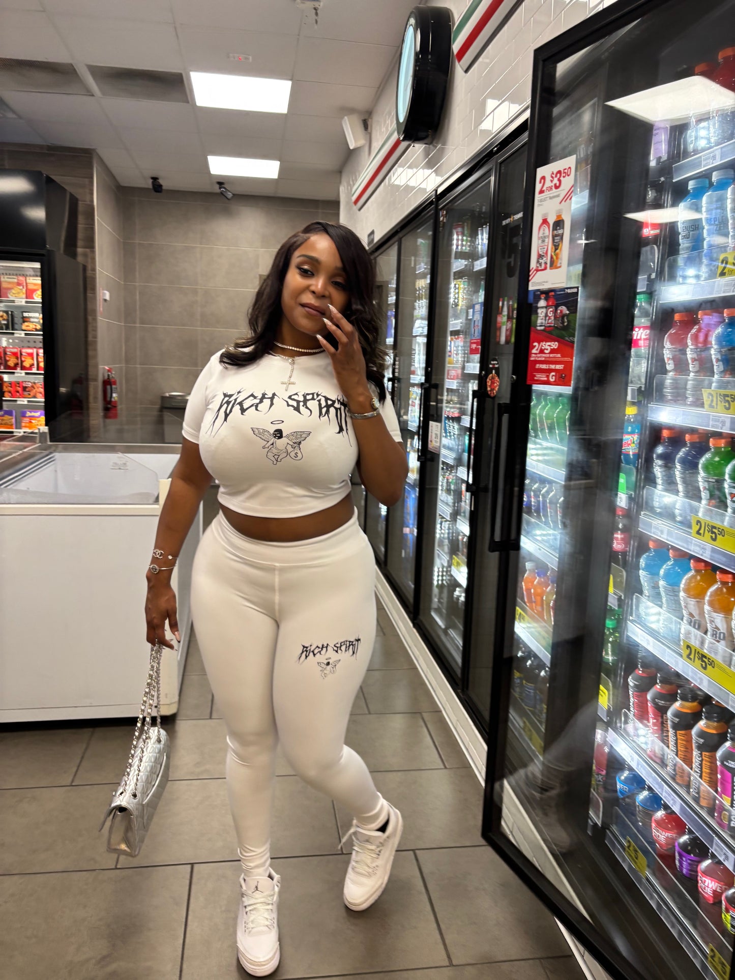 HEAVEN SENT LOUNGE SET ( WHITE )