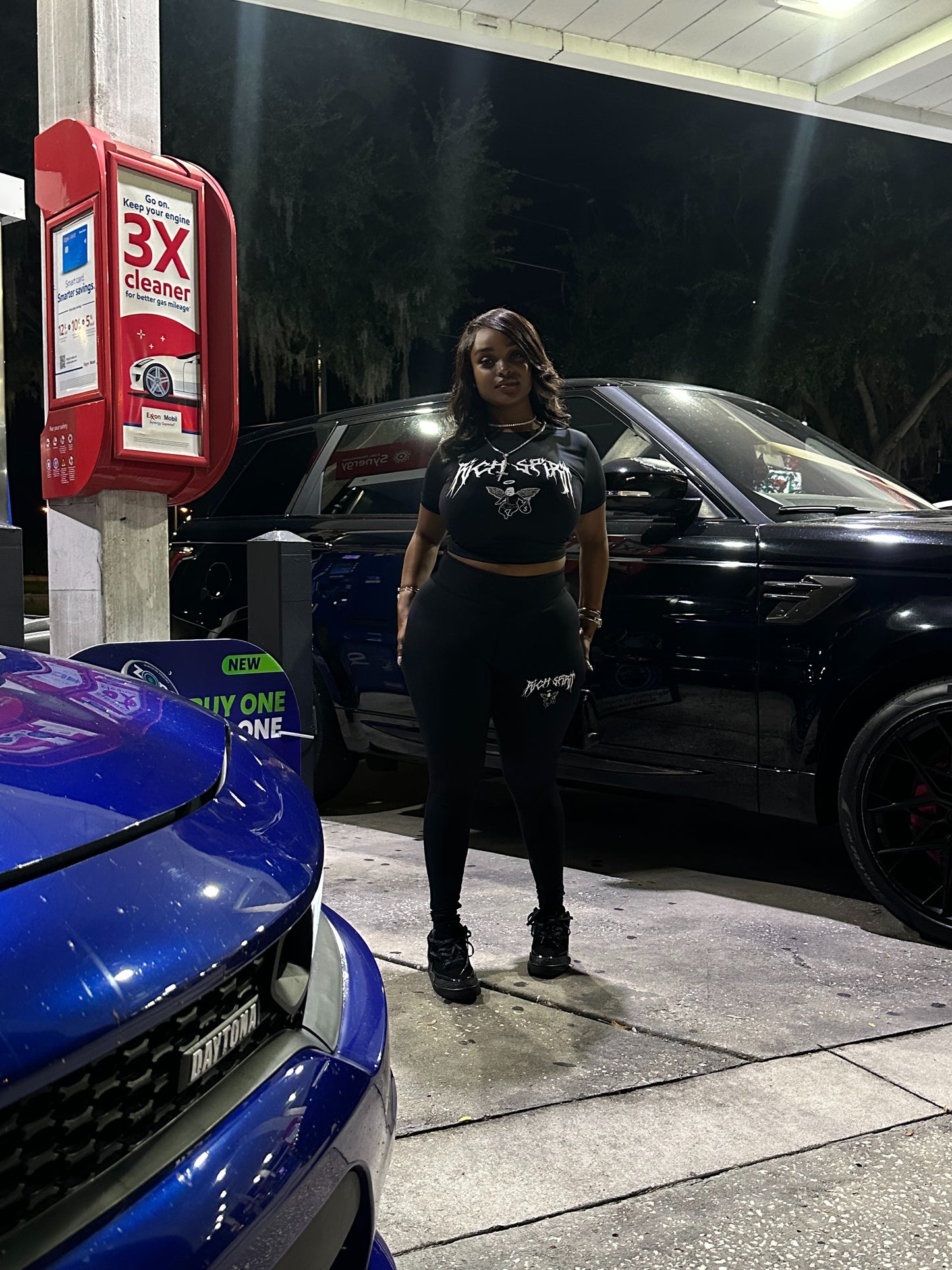 HEAVEN SENT LOUNGE SET ( BLACK )